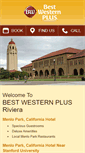 Mobile Screenshot of bestwesternmenlopark.com